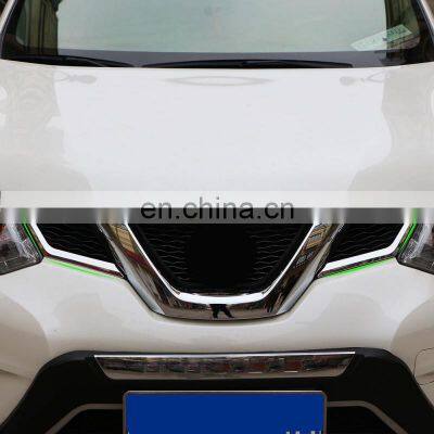 RTS Autoaby Car Chrome Front Grille Decoration Cover Trim Grilles Stickers for Nissan X-trail T32 2014-2017 Accessories