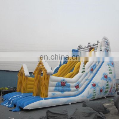 Kids favorite snow style water bouncer giant inflatable slide