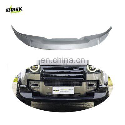 Gloss Varnish Carbon Fiber Front Lip For 2020 Land Rover Defender 110 Front Bumper Lip Splitter