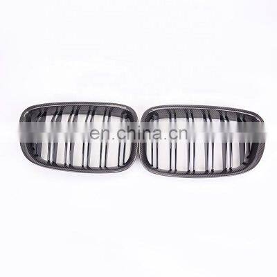 Carbon Fiber M Type Front Bumper Grille for BMW 5 Series F07 High Quality Auto Parts for BMW GT Double Line 2009-2019 photo-3