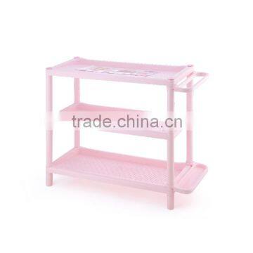 Grid design 3 layer plastic shoe and umbrella storage rack shoe rack