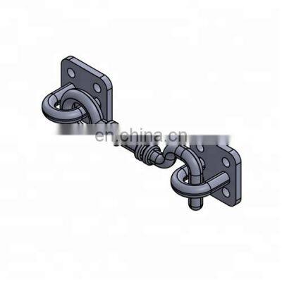 5.5 Inch Matte Black Hook and Eye Latch Cabin Door Gate Hook Latches Window Sash Catch Hook Lock