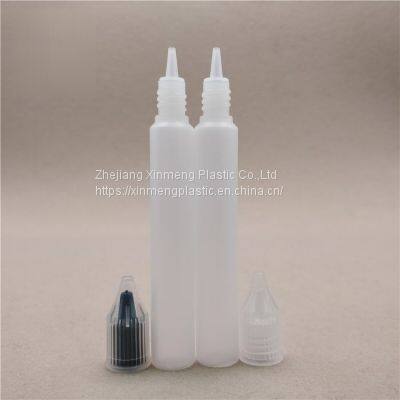 Hot Pen Shape Crystal Cover Oil Ink E-liquid Bottle Childproof Cap Squeeze Plastic Pet E-juice Vape Oil Dropper Bottle photo-4