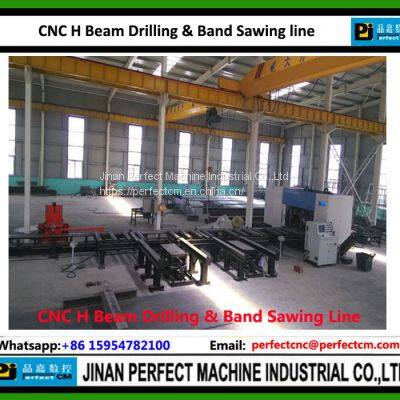 CNC H Beam Drilling Machine Band Sawing Machine