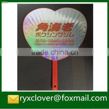 Customized Logo Plastic Handle Fan/PP Plastic Hand Fan photo-3