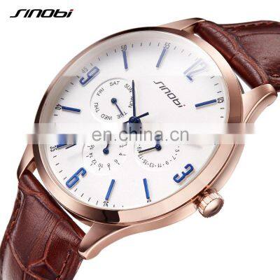 SINOBI S9546G Casual Daily Gentleman Wristwatch Custom Logo Montre Homme OEM Male Noble Watch Relogio Masculino