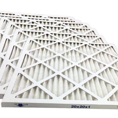 Disposable Primary Panel HVAC Air Filters , Pleated Air Filter For HVAC System