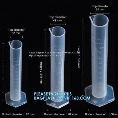 25ml 100ml 250ml 500ml Plastic Liquid Measurement Graduated Measuring Cylinder, Wholesale Laboratory Transparent PP Plastic Graduated Measuring Cylinder photo-4