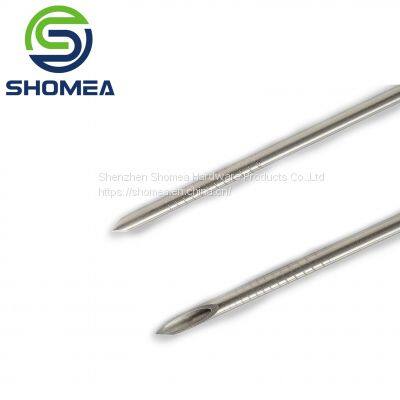 Shomea Customized  12G-21G 304/316 Electrolytic polishing Stainless steel echo needle