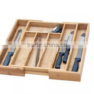 bamboo cutlery utensil knife box