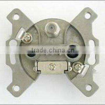 Wall Socket. Loop-through, 10dB. Input and Output for Coaxial Cable. SAT, TV and Radio Outputs.