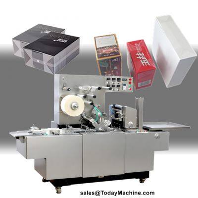 Automatic 3D Transparent Film Wrapping Cosmetic Food Boxes Packaging Machine
