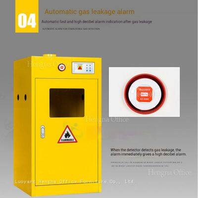 Armoire de stockage de bouteilles de gaz ventilée sur mesure avec alarme automatique pour les usines industrielles | Conception anti-explosion photo-5