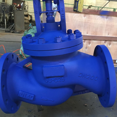 PN40 GS-C25 DN200 DIN чугунный стальной сильфонный замыкающий клапан