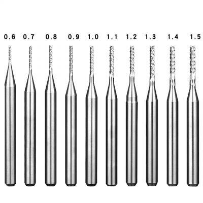 PCB Router Bit, Carbide End Mill Cutter 0.6-1.5mm photo-3