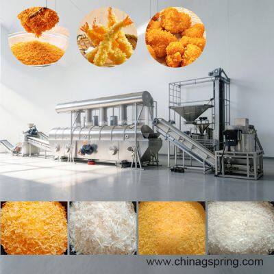 Полностью автоматическая линия обработки сухих крошек для хлеба, машина для производства сухих крошек для хлеба Панко, линия производства сухих крошек для хлеба для пищевой промышленности