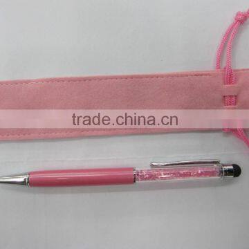 Thick Fleece Fabric Pencil Case Drawstring Flannel Pencil Case High-grade Pen Bag Mini Style Factory Manufacture photo-4