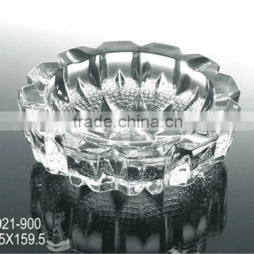 High Quality Round Clear Glass Cigar Ashtray