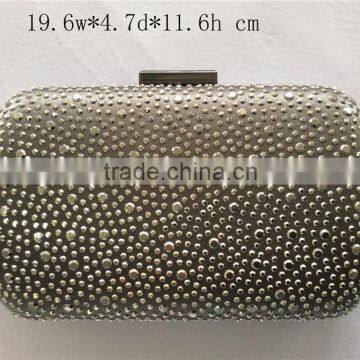 cheap rhinestude clutch bag sequin fabric party bag