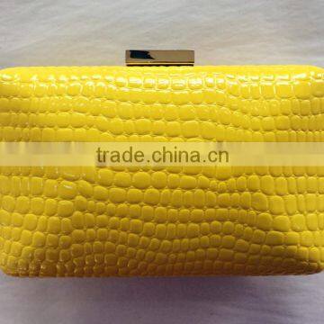 PU Evening Bag,shine pu Clutch Handbag,fashion PU&metal Evening Hard Box photo-2