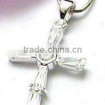 silver cross pendant