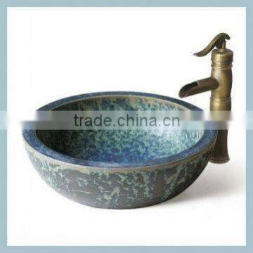 Aquarius oem&Odm European Style hand painted ceramic vanity basins