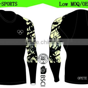 Men's Long Sleeve Loose Fit Rash Guard Surf Shirt Water Sports Swimwear