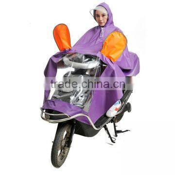 Oxford Unisex Waterproof Pvc Hooded Rain Cape Poncho for Adults photo-2