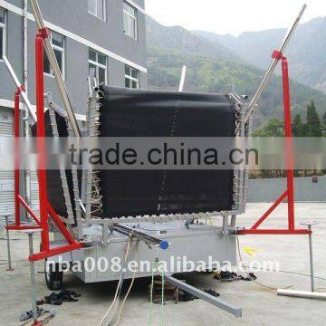 Galvanized tubes bungee trampoline with trailer