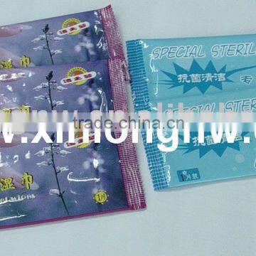 disposable wipe, nonwoven wet wipe, wet spunlace wipe, wet tissue, wet napkin