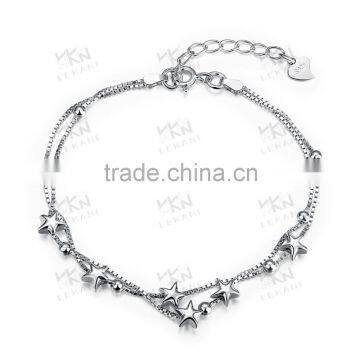 Factory derectly 925 sterling silver jewelry pure silver bracelets for girls