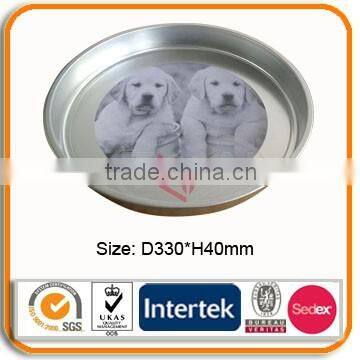 Supply Big Round Tin Tray for Food