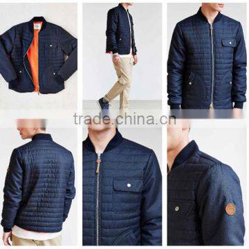 custom wholesale 100% polyester men bomber jacket custom wholeasale