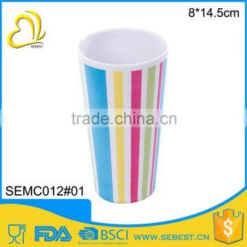 wholesale custom print round plastic tea cups