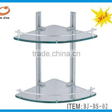 Bathroom glass shelf