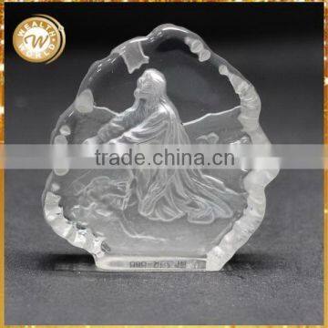 2016 useful jesus picture laser crystal block