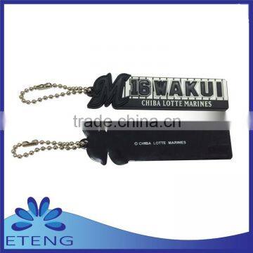 popular custom made logo soft rubber keychain with your own design