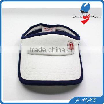 embroidery high quality sun visor cap