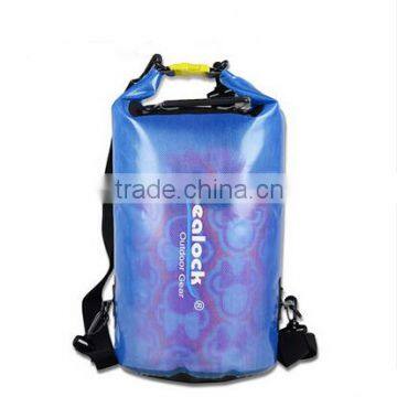 Semi transparent PVC waterproof dry bag for water sports China supplier