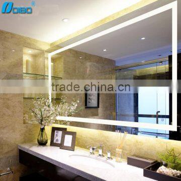 Aluminum frameless 5mm siliver mirror bathroom led mirrors                        
                                                Quality Choice