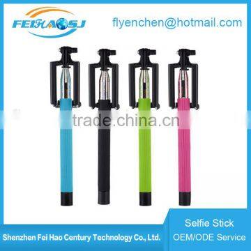 2016 hot sales Selfie Stick Extendable Monopod , Selfie-Stick With Shutter Bluetooth