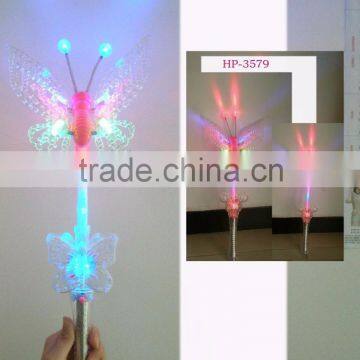 craft Colorful butterfly flashing led stick for christmas party holiday