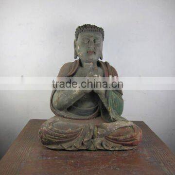 chinese antique wooden buddha