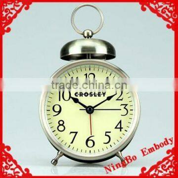 simple design metal vintage style alarm clock