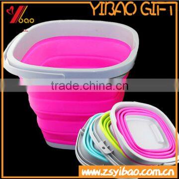 Cheap price fishing tools silicone folding bucket