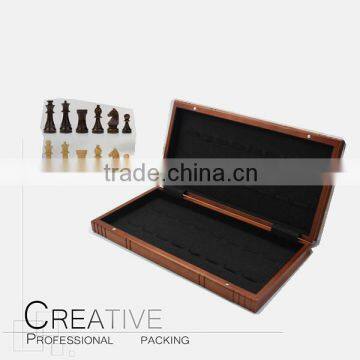 Wooden backgammon and chess box and case