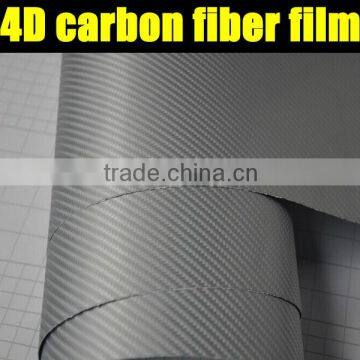 Black 4D Carbon Fiber Vinyl Car Sticker