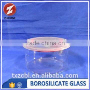 Machine Made Glass Jar With Glass Storage Jar