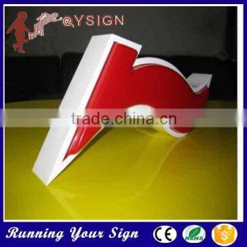 Optional high brightness Blister logo signs and names