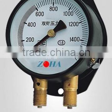 pressure gauge Double needle pressure gauge